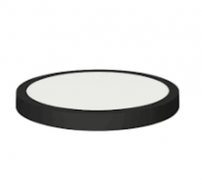 016-025-0028 28W LED NADLADNI KRUG BLACK 6400K 265V-CAROLINA-28
